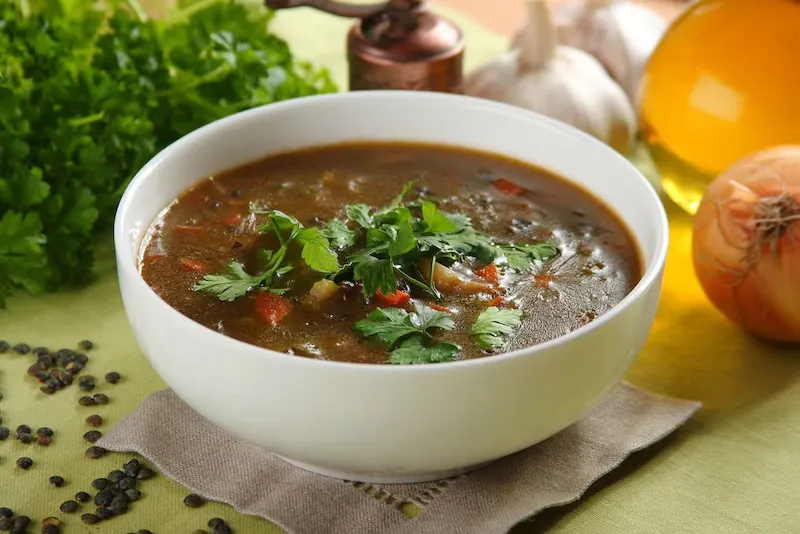 Francuska zupa z soczewicy